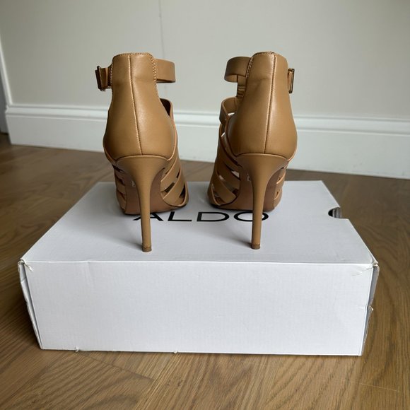 ALDO HEELS - Camel Heels, Tan/Brown Stilettos - Picture 6 of 9